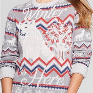🆕GAME OF THRONES juniors fair isle sweater medium